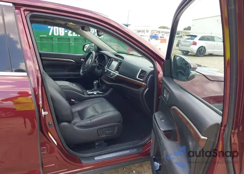 2015 Toyota Highlander Limited V6 из США, поврежденный, VIN 5TDYKRFH3FS076302